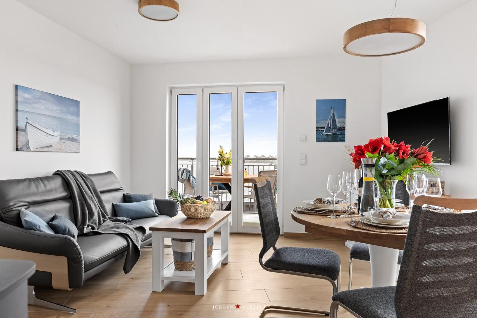 Sea Apartment Mojo- Meerblick, Infrarotauna, Terrasse Olpenitz Ngoại thất bức ảnh