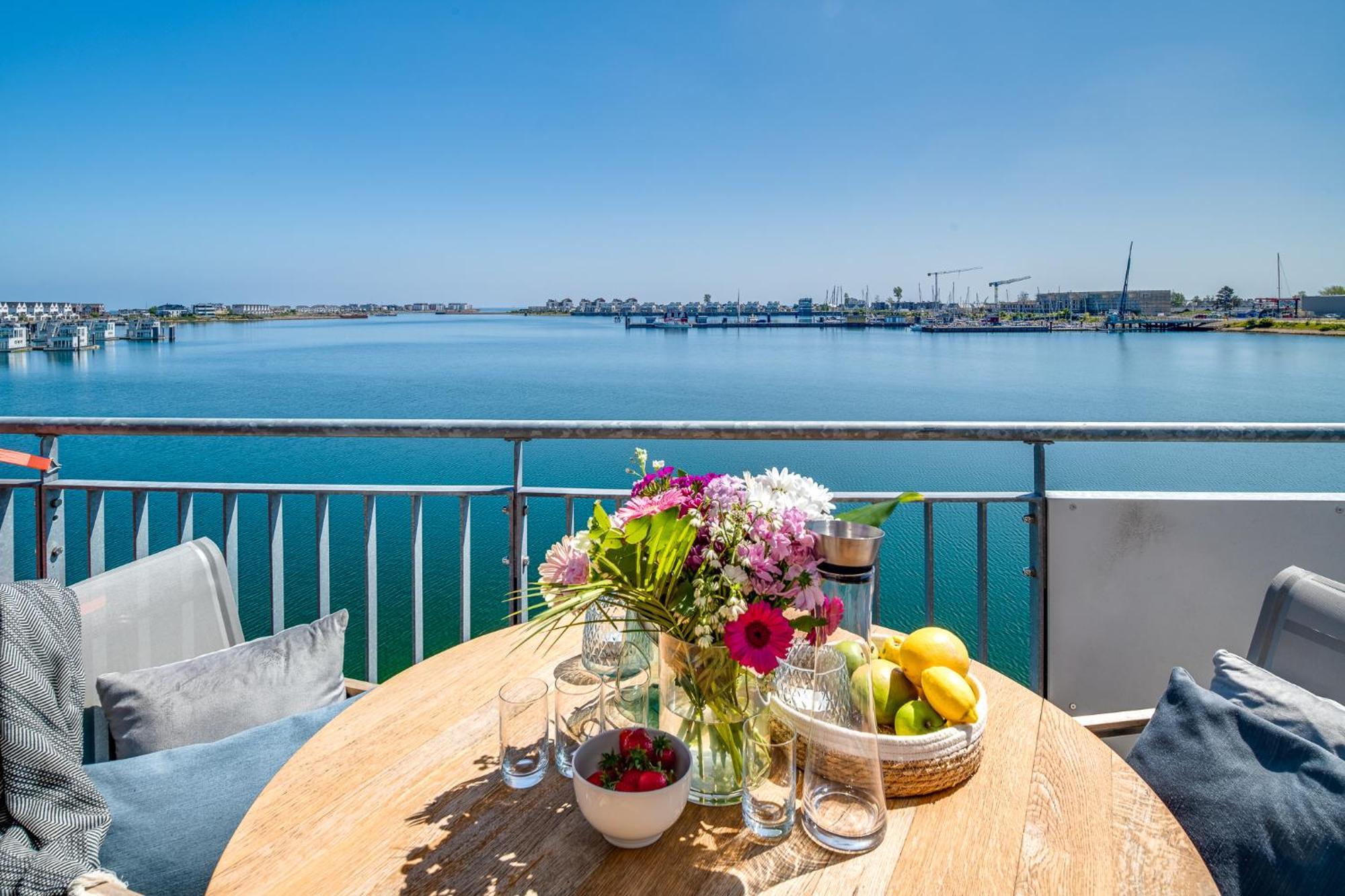 Sea Apartment Mojo- Meerblick, Infrarotauna, Terrasse Olpenitz Ngoại thất bức ảnh