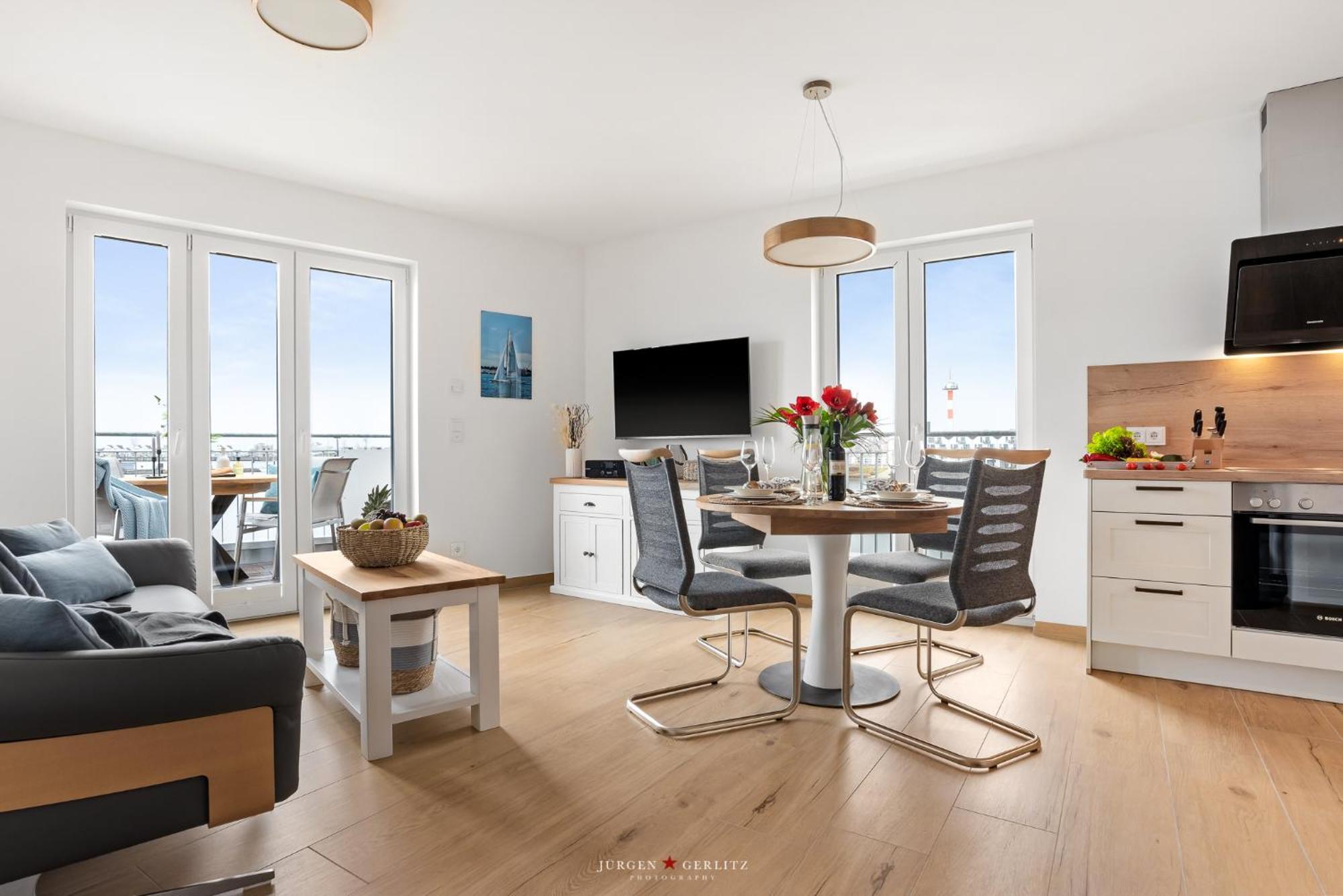 Sea Apartment Mojo- Meerblick, Infrarotauna, Terrasse Olpenitz Ngoại thất bức ảnh