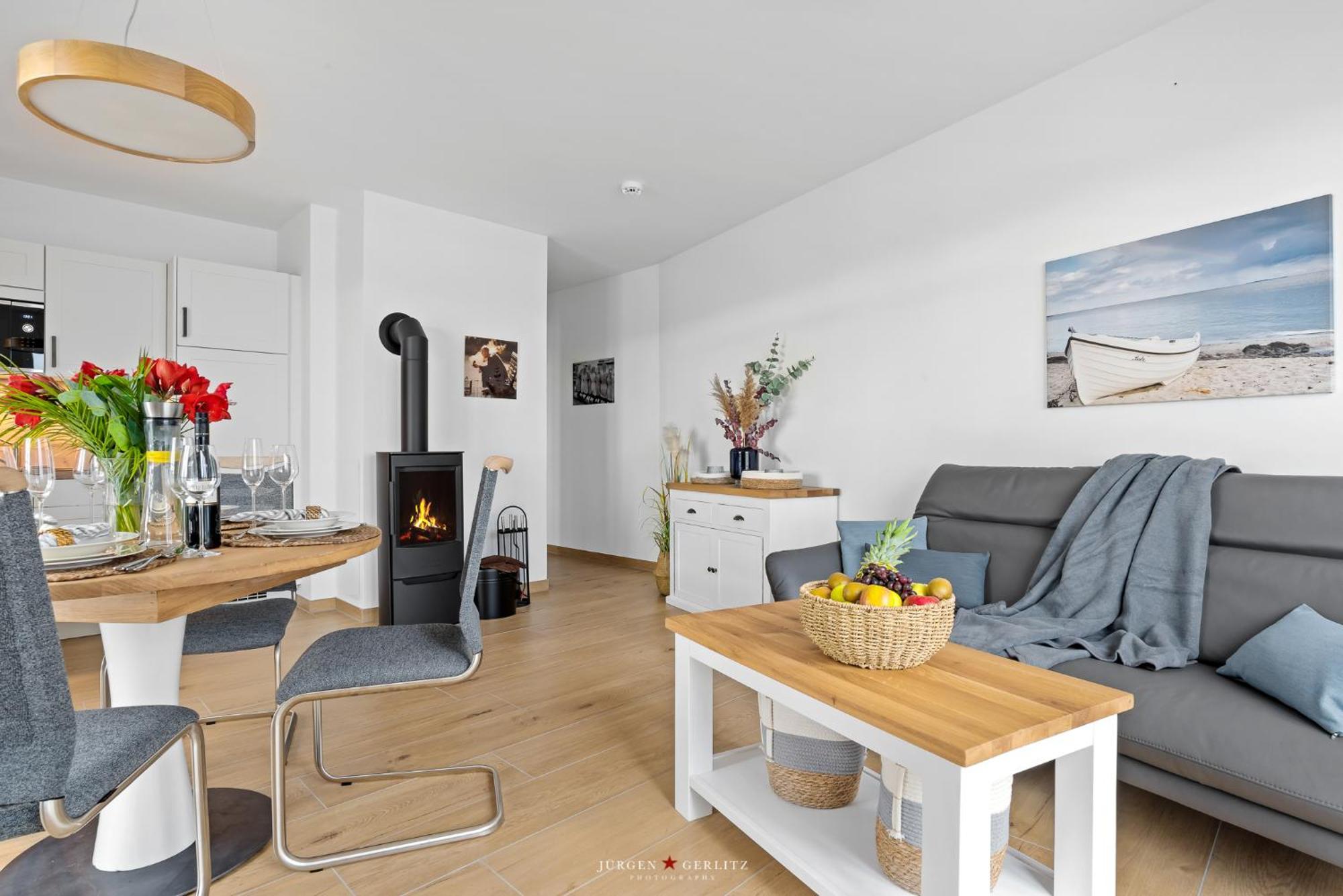 Sea Apartment Mojo- Meerblick, Infrarotauna, Terrasse Olpenitz Ngoại thất bức ảnh